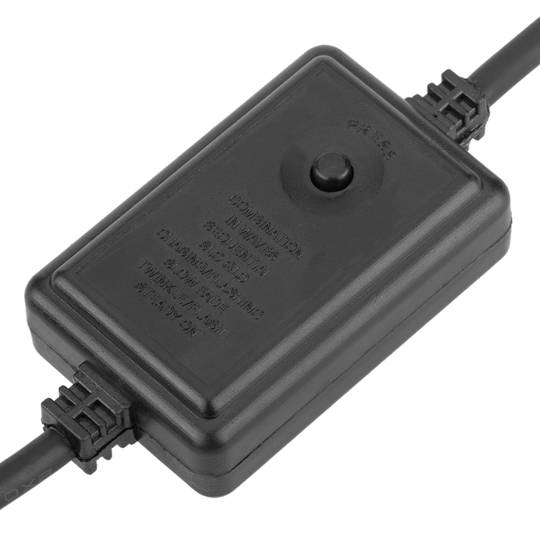 Ghirlanda luminosa LED bianca di 10 m con 8 effetti luminosi, rivestita in PVC e adatta all'uso esterno 220 V 50 Hz