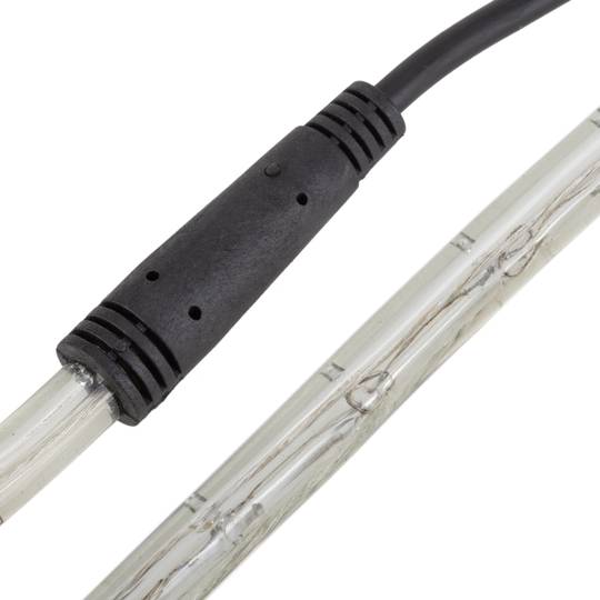 Ghirlanda luminosa LED bianca di 10 m con 8 effetti luminosi, rivestita in PVC e adatta all'uso esterno 220 V 50 Hz