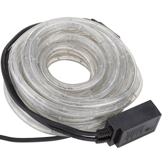 Ghirlanda luminosa a LED rossi di 10 m con 8 effetti luminosi rivestita in PVC e adatta all'uso esterno 220 V 50 Hz