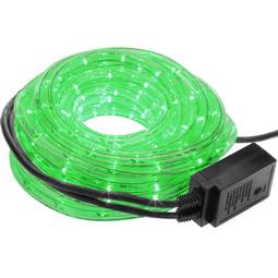 10 m groene LED-lichtslinger met 8 lichteffecten PVC-gecoat en geschikt voor gebruik buitenshuis 220 V 50 Hz