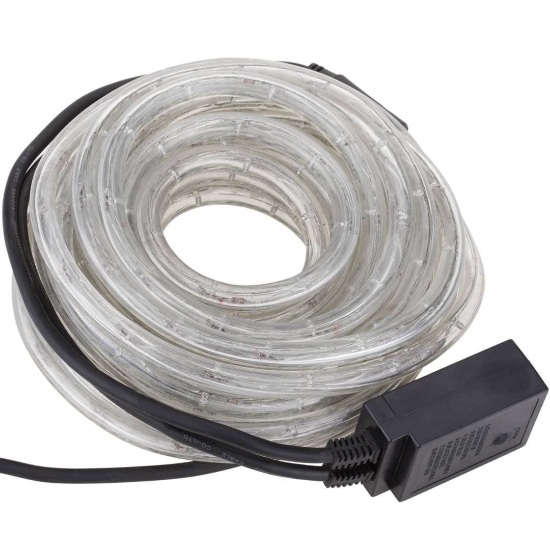 10 m de guirlanda de luz LED verde com 8 efeitos luminosos revestida a PVC e adequada para uso exterior 220 V 50 Hz