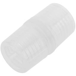 2-pin tube-tube connector for 1 cm diameter cables with shields