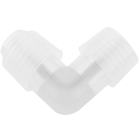 Connecteur tube-tube en L à 2 broches pour câbles de 1 cm de diamètre avec manchons et protecteurs thermorétractables