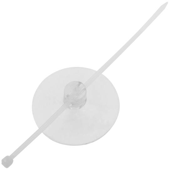 Przyssawka z kołnierzem do przytrzymywania i porządkowania neonowych taśm flex, kabli i rur