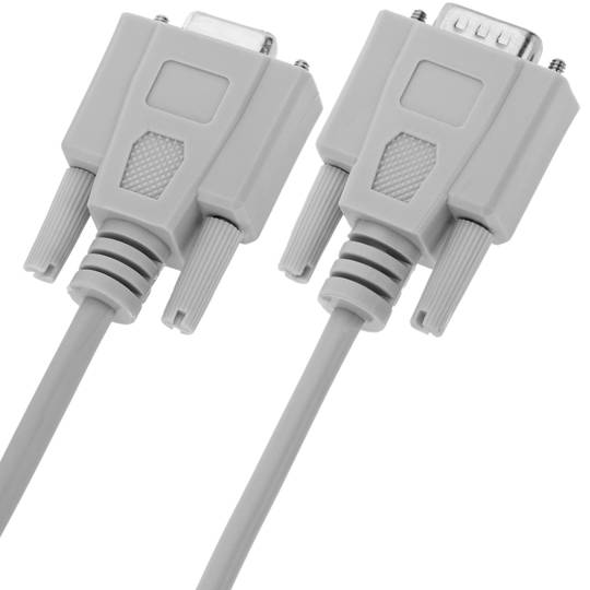 Cable Serie Null-Modem 1.8m (DB9-M/H)