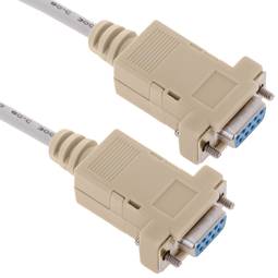 Cable Serie Null-Modem TPV 1.8m (DB9-H/H)