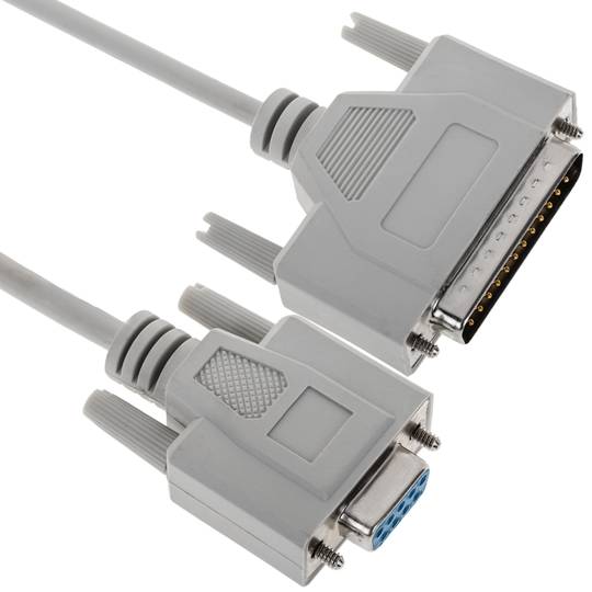 Cable sèrie per a TPV compatible amb EPSON DB25 mascle a DB9 femella de 1.8m