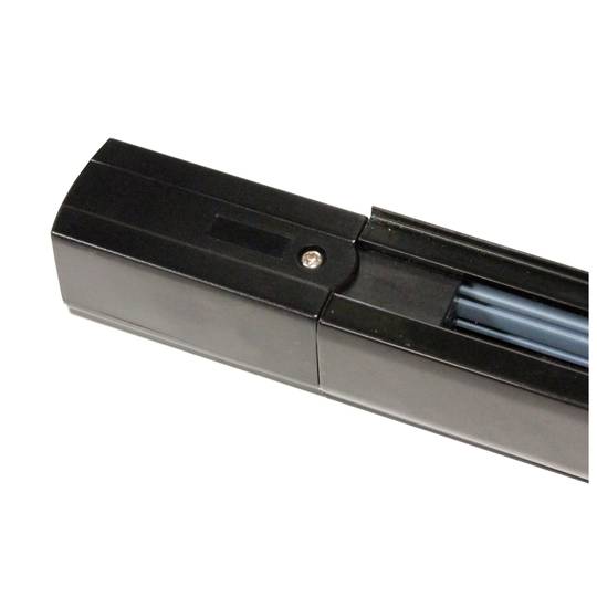 toit de train léger sur rail à 3 voies 150cm noir