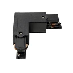 Union elbow fitting for ceiling light rail lane 3-via black