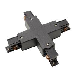 Union splice Quad Rail Ceiling Light rail 3-via black