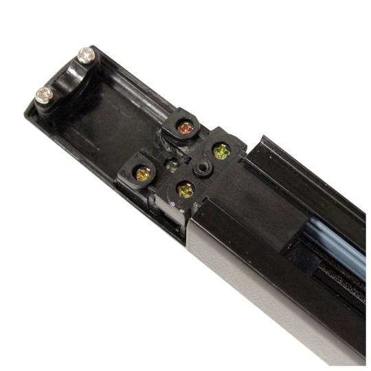 Power supply terminal for rail light rail via black-roof 3