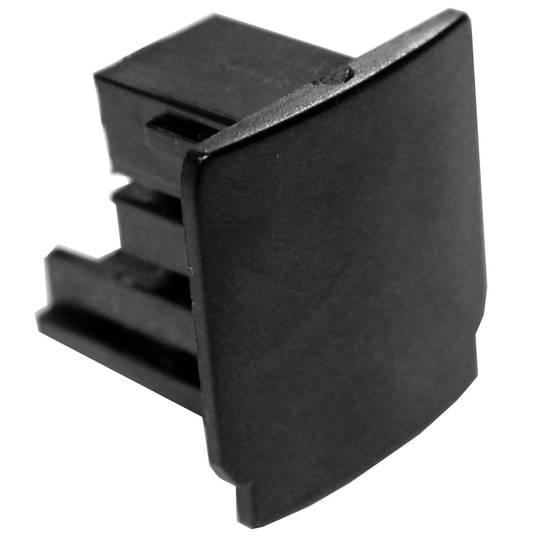 Terminal rail plastic ceiling light rail via 3-black