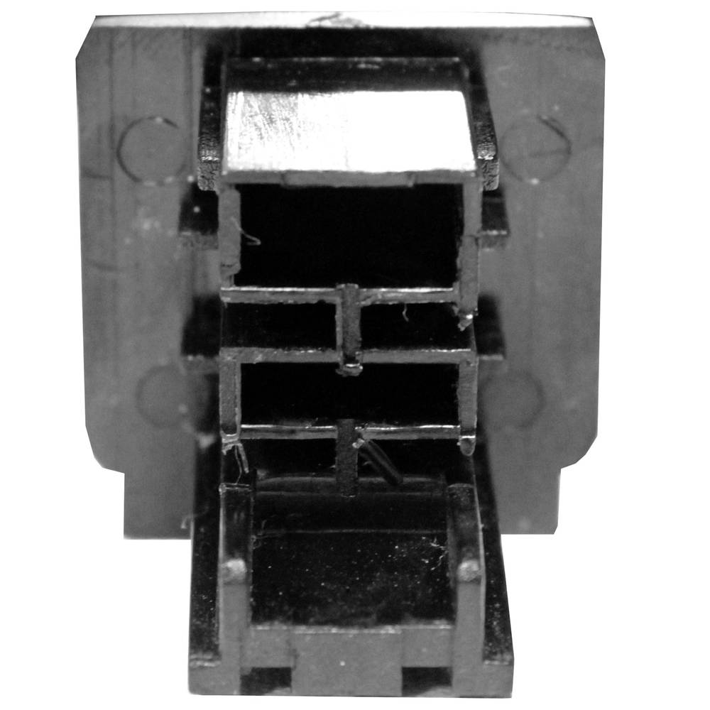 Terminal rail plastic ceiling light rail via 3-black