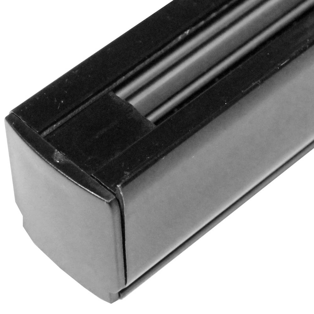 Terminal rail plastic ceiling light rail via 3-black