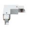 Union elbow fitting for ceiling light rail lane 3-via white