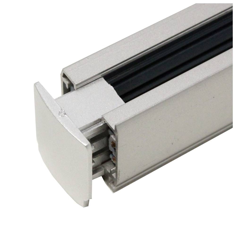 Riel carril de llum de sostre 3-via 200cm gris