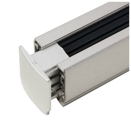 Riel carril de llum de sostre 3-via 200cm gris