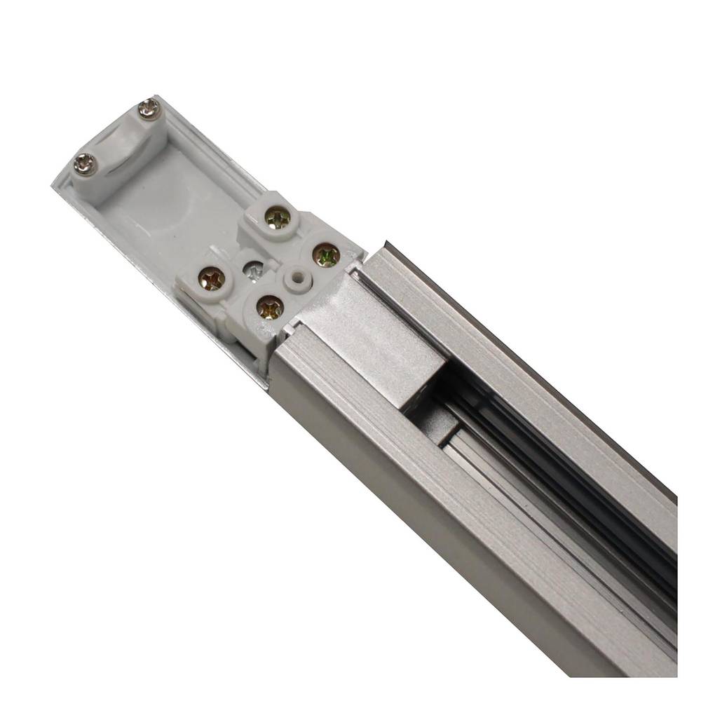 Riel carril de llum de sostre 3-via 200cm gris