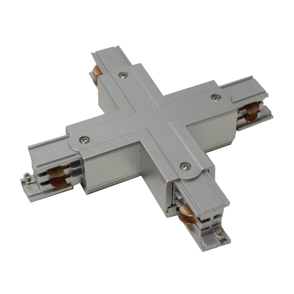 Złącze poczwórne do szynoprzewodu z szyną 3-punktową w kolorze szarym