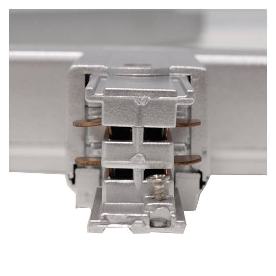 Złącze poczwórne do szynoprzewodu z szyną 3-punktową w kolorze szarym