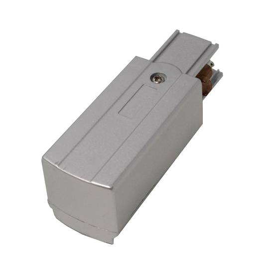 Power terminal voor 3-weg plafond lichtrail rail grijs