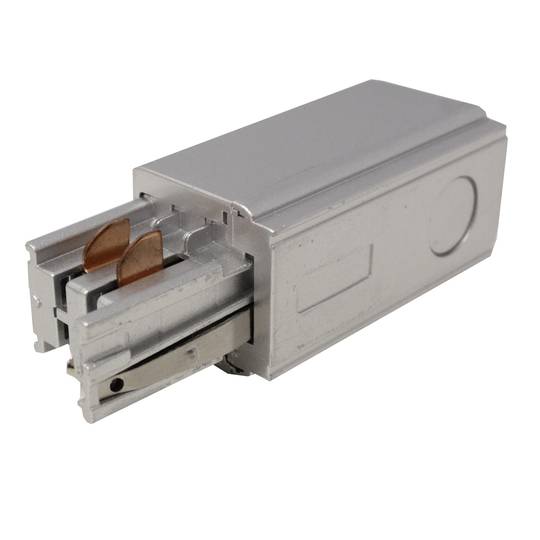 Power terminal voor 3-weg plafond lichtrail rail grijs