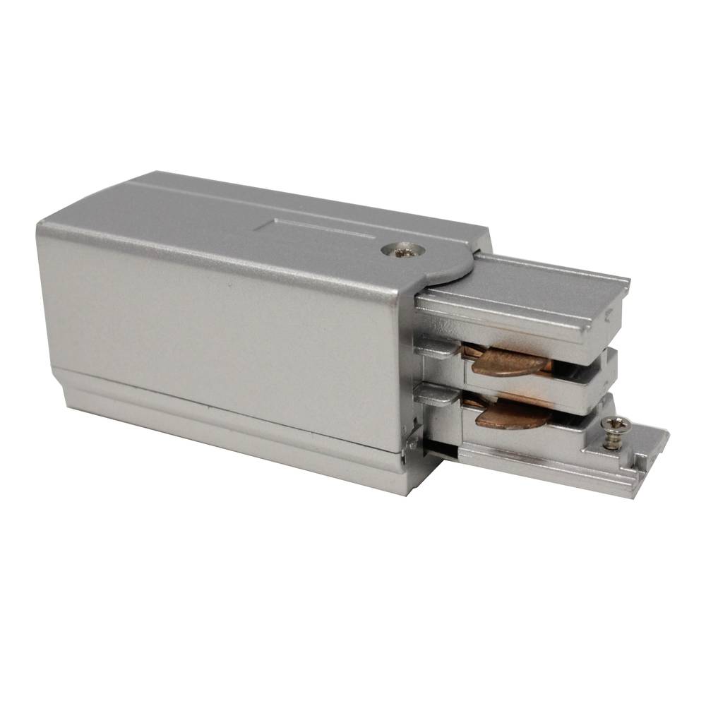 Power terminal voor 3-weg plafond lichtrail rail grijs