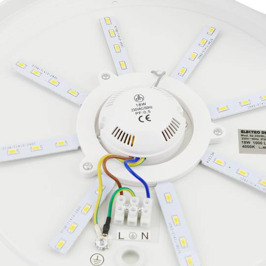 Plafoniera a LED per soffitto a parete 330x100mm bianco freddo 6500K