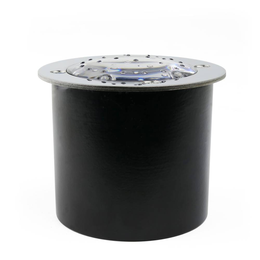 Circular floor light LED Solar PV 70x60mm red