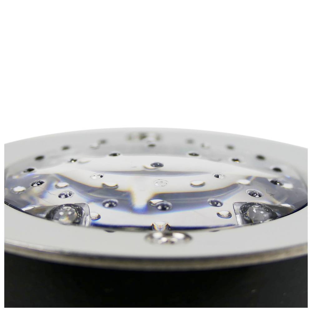 Circular floor light LED Solar PV 70x60mm red