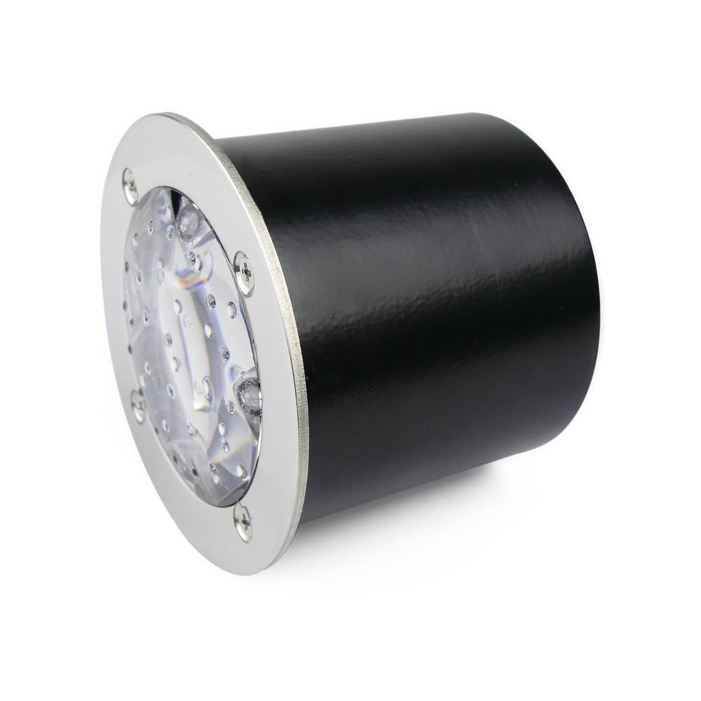 Circular floor light LED Solar PV 70x60mm red