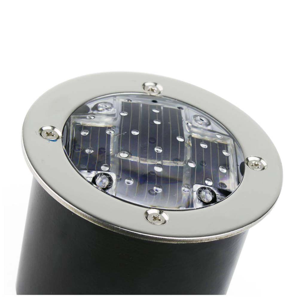 Circular floor light LED Solar PV 70x60mm red