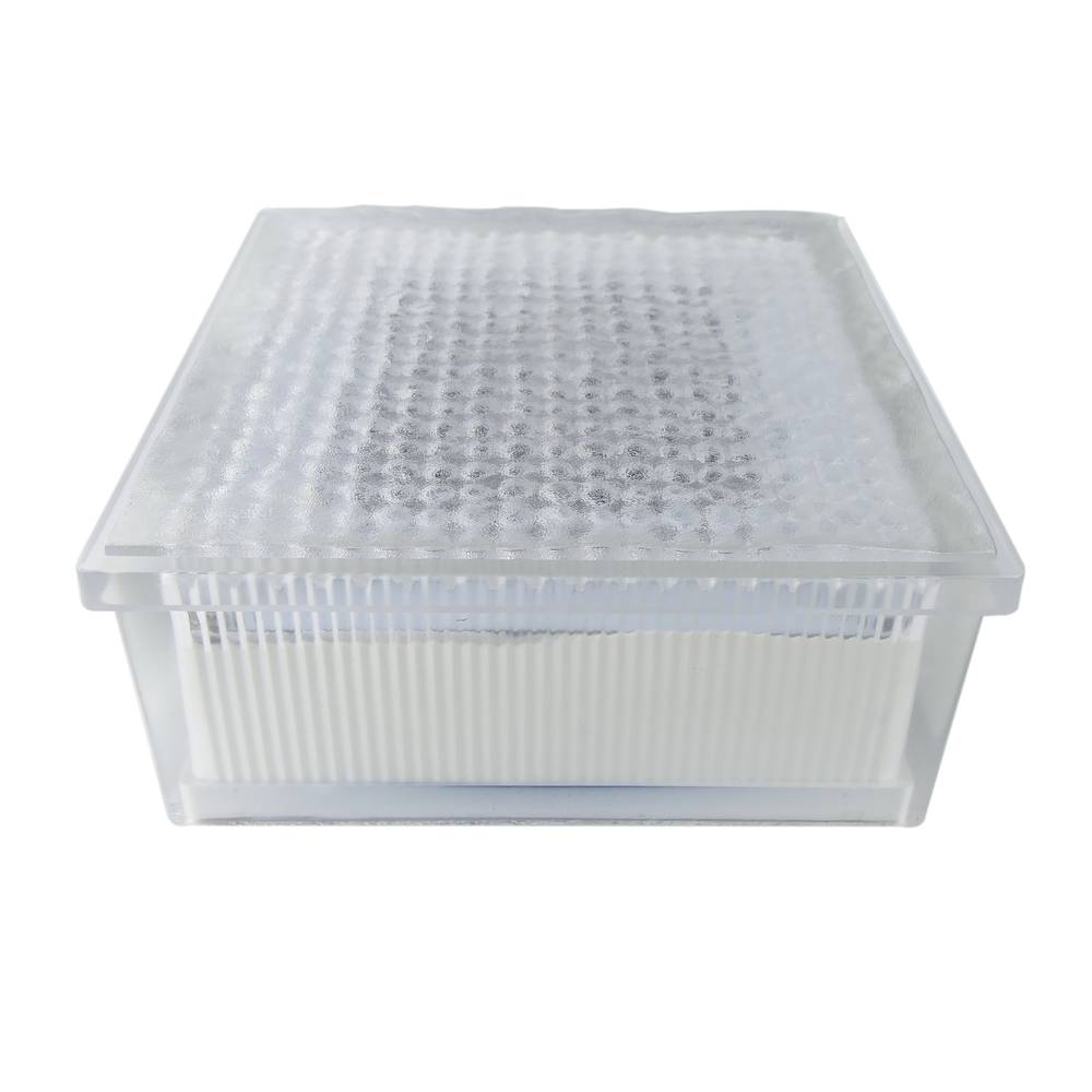 Rode vierkante LED fotovoltaïsche vloerlamp op zonne-energie van 96x96x42mm