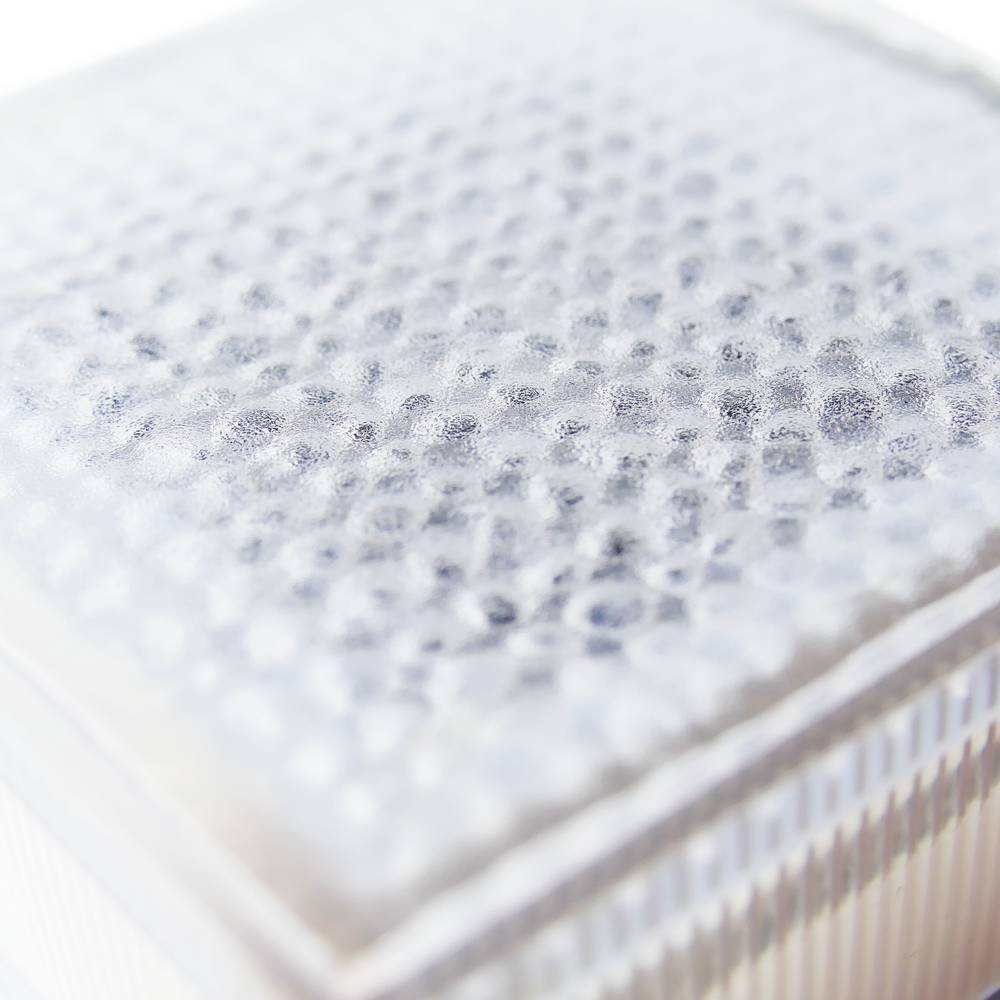 Rode vierkante LED fotovoltaïsche vloerlamp op zonne-energie van 96x96x42mm