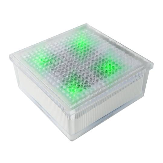 Hellgrün quadratischen Grund Photovoltaic Solar LED Ziegeln 96x96x42mm