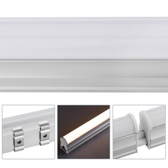 Tubo LED T5 230VAC 9W blanco cálido 3000K 16x600mm