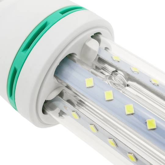 Bombilla de luz LED de 12W E27 luz fría día 6000K alargada