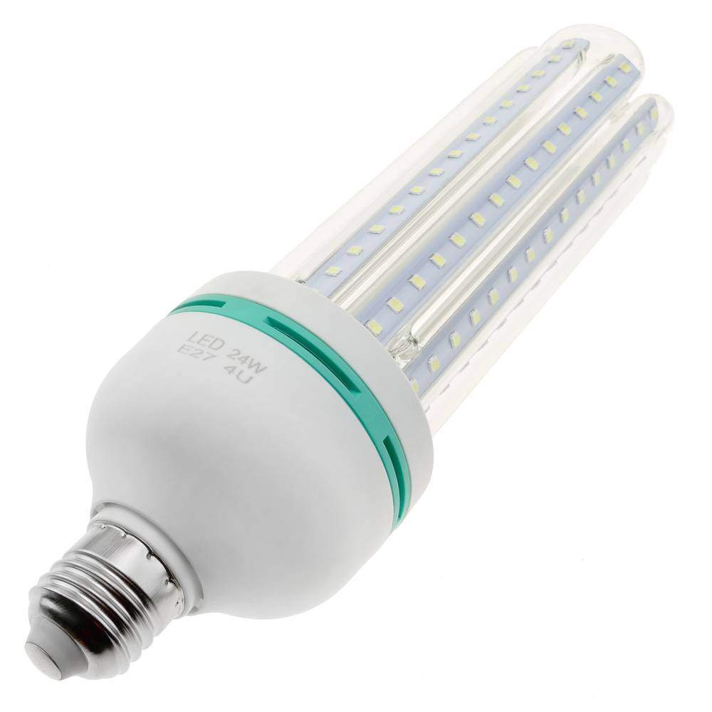 Lampadina a LED 24W E27 luce fredda di giorno 6000K allungata - Cablematic