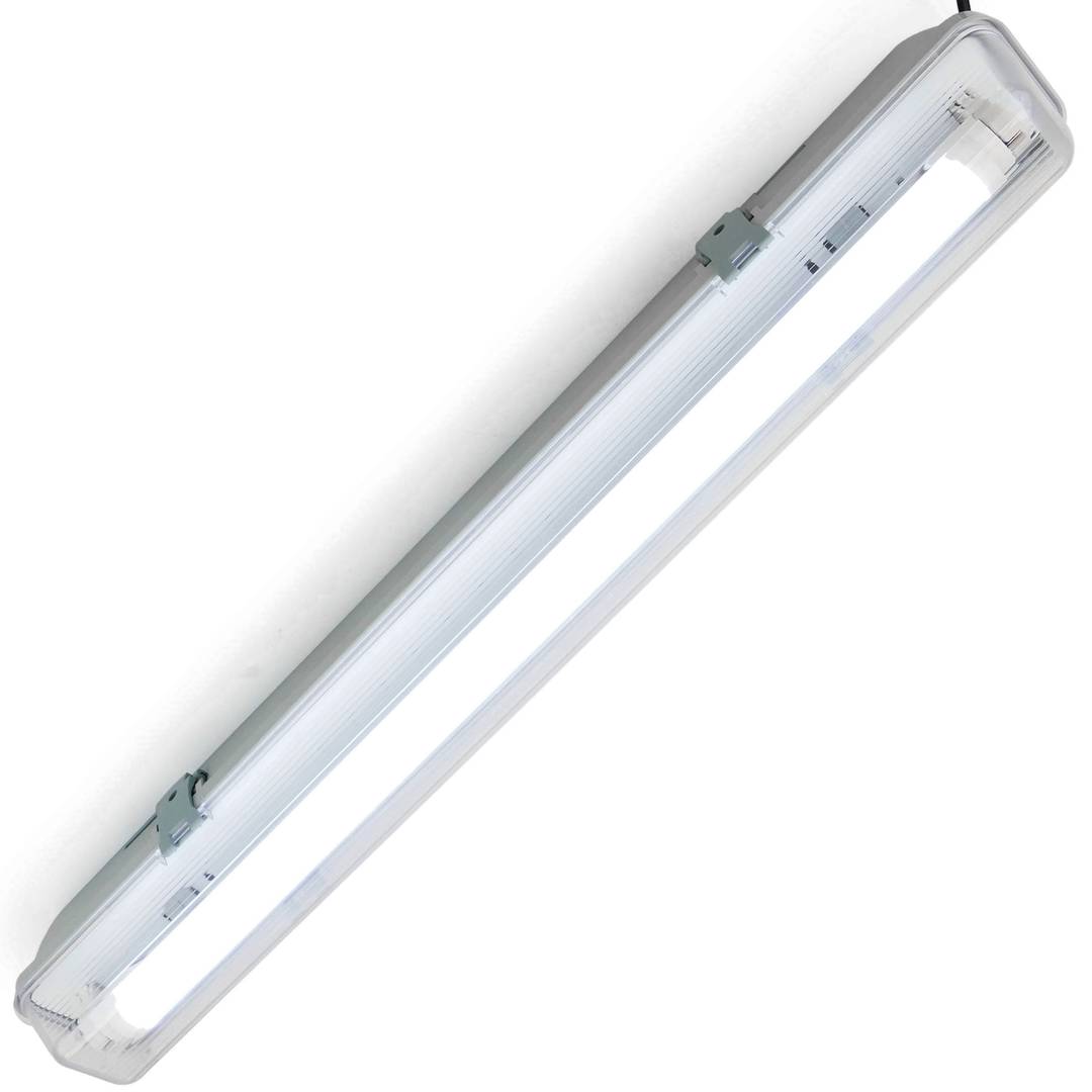 Tela impermeável para tubo LED 1 x 600 mm com conexão em uma extremidade IP65 T8 G13
