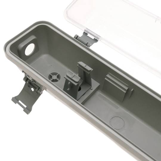 Schermo impermeabile per tubo LED 1 x 1200 mm con attacco su un'estremità IP65 T8 G13