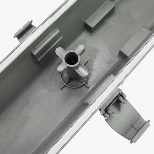 Ecran étanche pour tube LED 1 x 1500 mm avec raccordement à une extrémité IP65 T8 G13