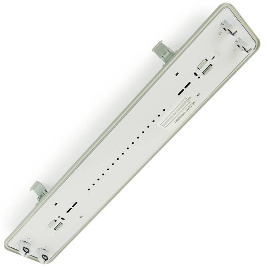 Wodoodporny wyświetlacz dla tuby LED 2 x 600 mm z przyłączem na jednym końcu IP65 T8 G13