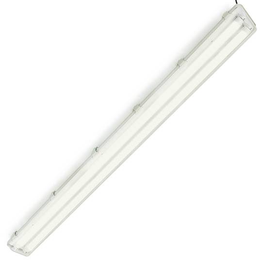 Wasserdichte Abschirmung für LED-Röhre 2 x 1500 mm mit Anschluss an einer Seite IP65 T8 G13