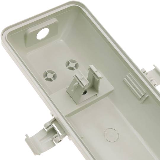 Wasserdichte Abschirmung für LED-Röhre 2 x 1500 mm mit Anschluss an einer Seite IP65 T8 G13