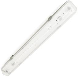 Tela impermeável para tubo LED 1 x 600 mm com conexão em duas extremidades IP65 T8 G13