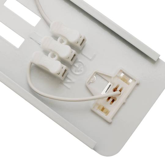 Waterproof screen for LED tube 1 x 600 mm with connection at two ends IP65 T8 G13