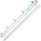 Ecran étanche pour tube LED 1 x 1200 mm avec raccordement à deux extrémités IP65 T8 G13