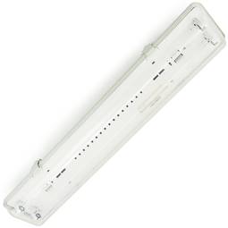Tela impermeável para tubo LED 2 x 600 mm com conexão em duas extremidades IP65 T8 G13