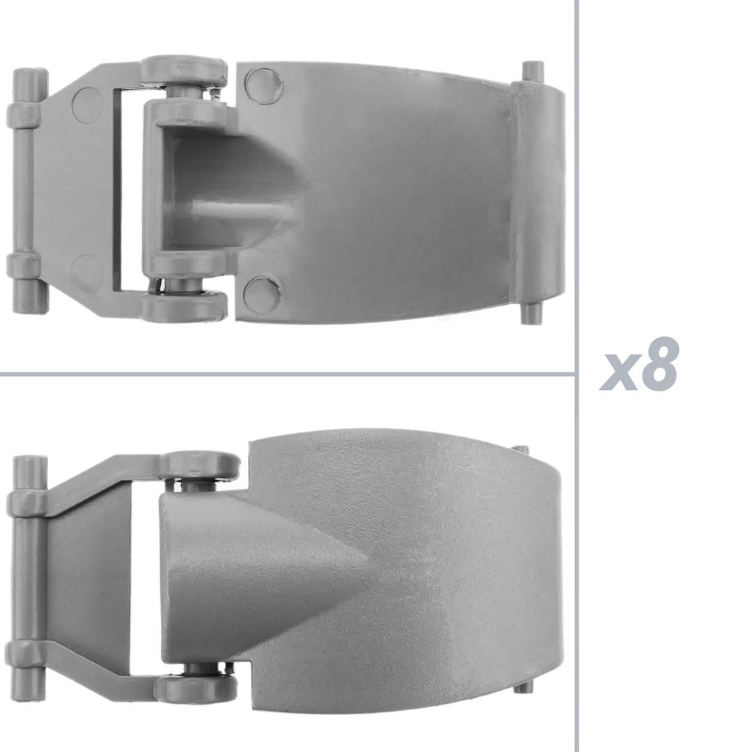Pantalla estanca per a tub LED 2 x 1200 mm amb connexió en dos extrems IP65 T8 G13