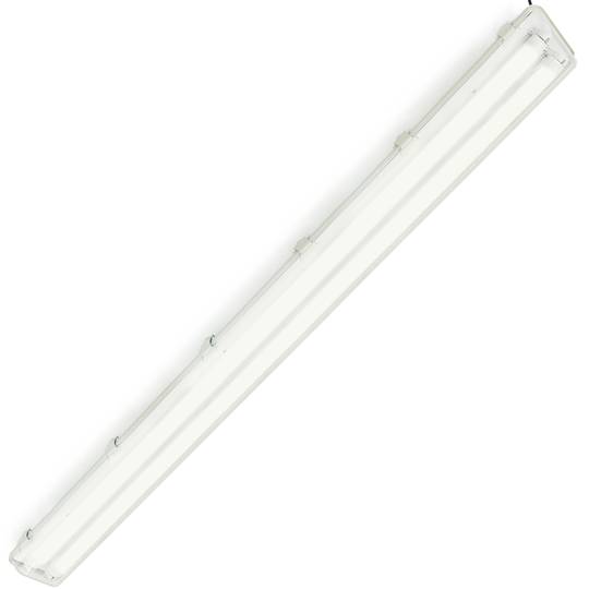 Wasserfester Schirm für LED-Röhre 2 x 1500 mm mit Anschluss an zwei Enden IP65 T8 G13